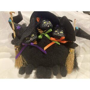 ANNALEE 7" Halloween Witch Cats Trio, NWT